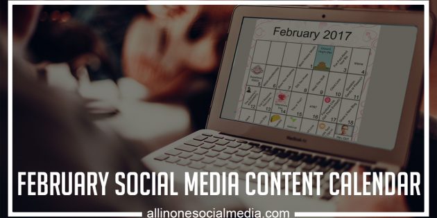 february social media content calendar