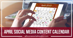 April content calendar