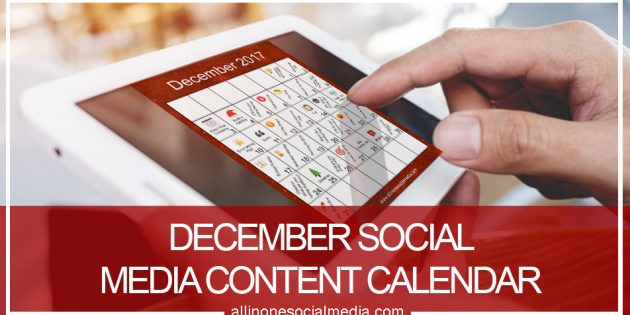 December Social Media Content Calendar [Infographic]