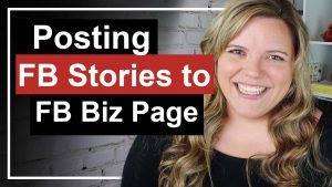 How To Post Stories on Facebook Business Page // Facebook Stories is a great way to engage people and update them about what you are doing in your business.